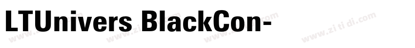 LTUnivers BlackCon字体转换